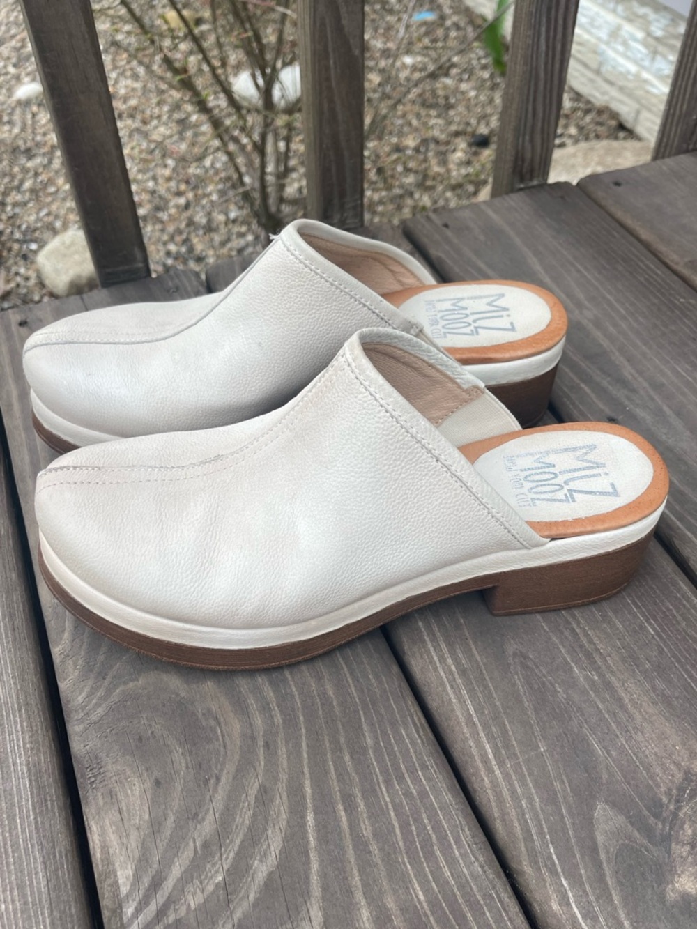 Miz Mooz Leather Heeled Clogs